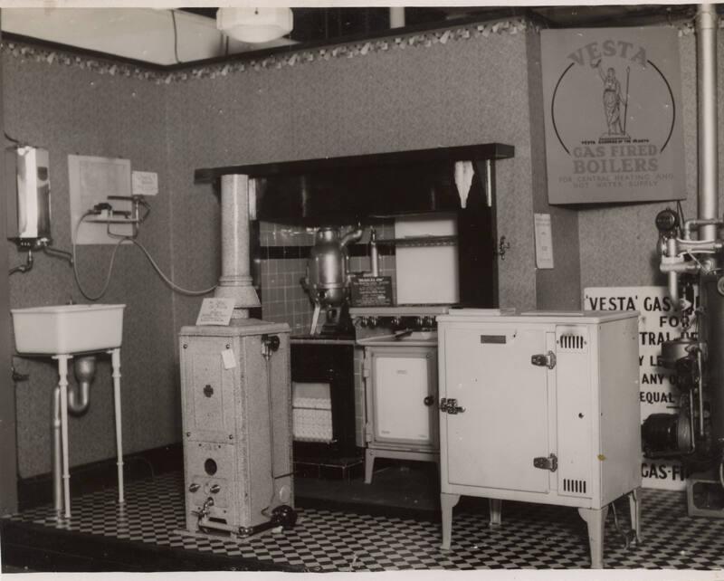 Display of Gas Kitchen Appliances