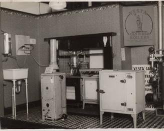 Display of Gas Kitchen Appliances