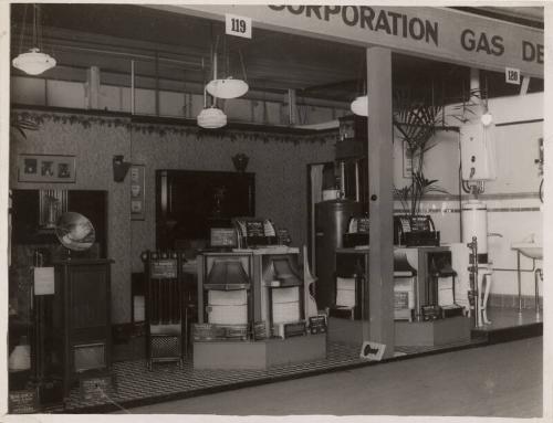 Display of Gas Kitchen Appliances