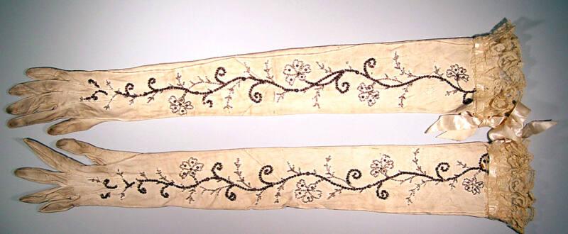 White Evening Gloves