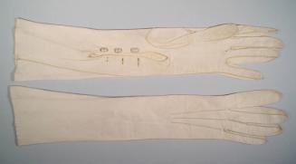 Ladies Pale Cream Skin Gloves