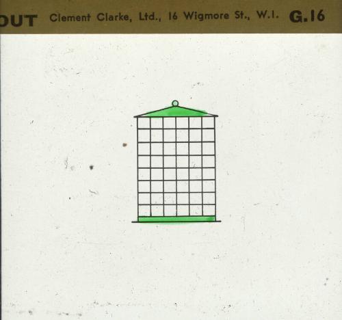 Glass slide for psychological testing