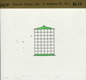 Glass slide for psychological testing