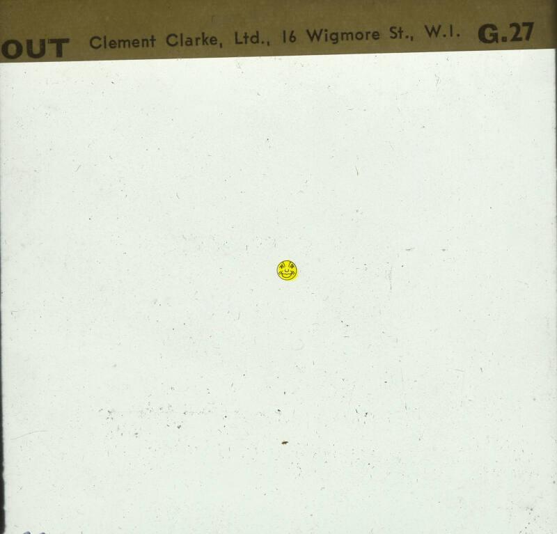 Glass slide for psychological testing