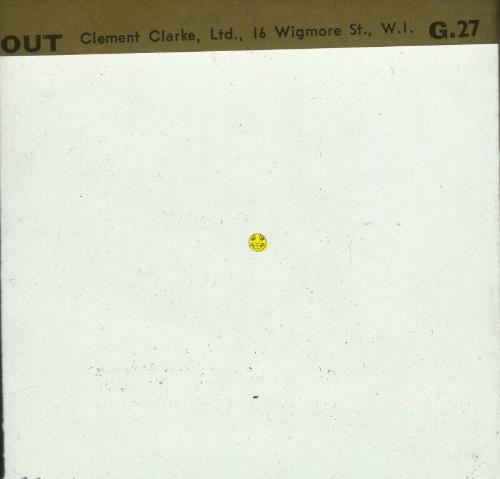 Glass slide for psychological testing