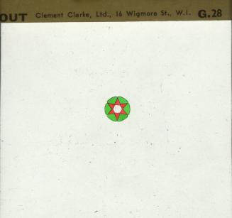 Glass slide for psychological testing