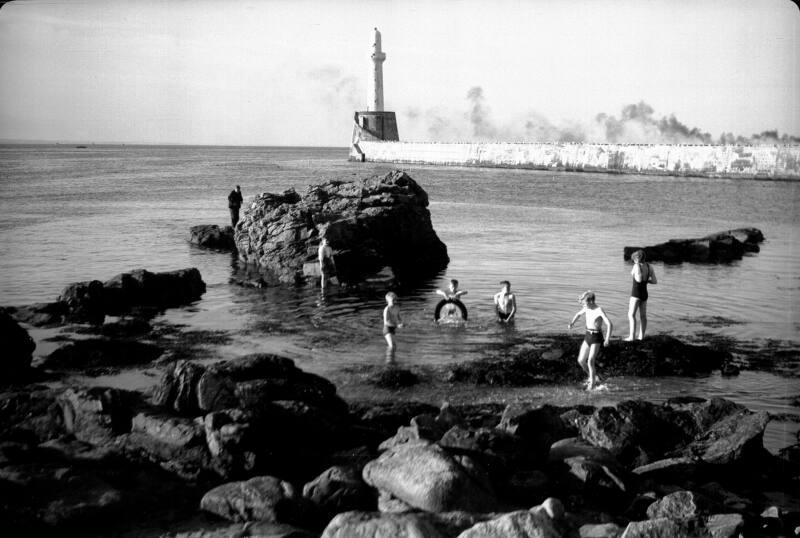 Swimming and Playing by South Breakwater