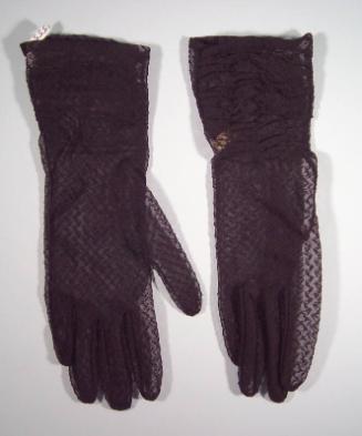 Black Nylon Lace Gloves