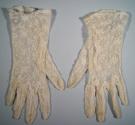 Ladies Short Lace Cotton Gloves