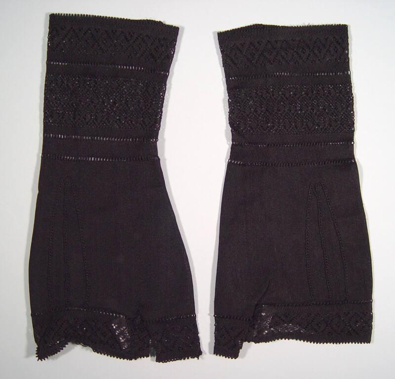 Black Silk Mittens