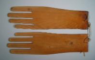 Pair Of Wooden Glove Stretchers