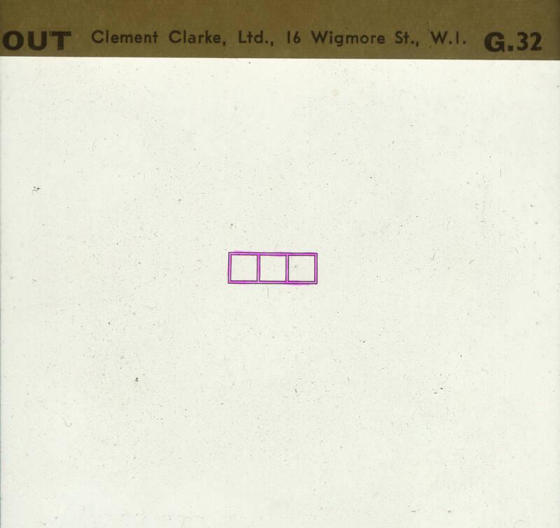 Glass slide for psychological testing