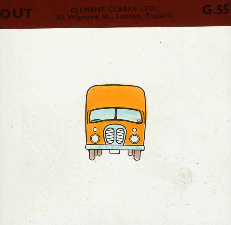 Glass slide for psychological testing