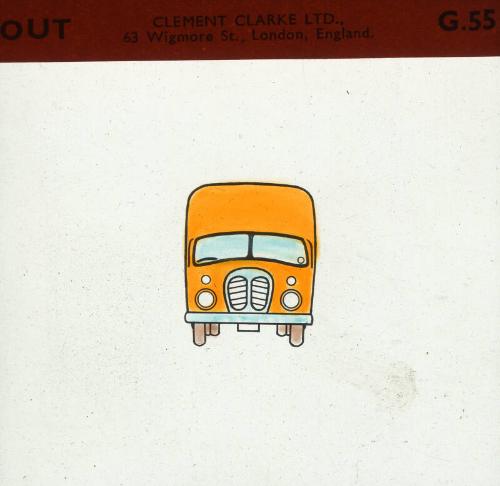 Glass slide for psychological testing