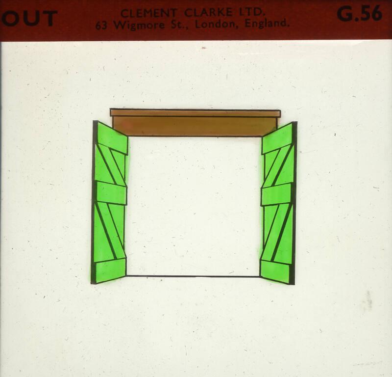 Glass slide for psychological testing