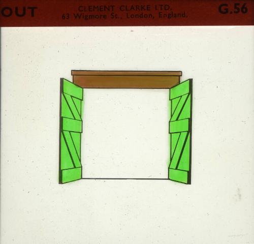 Glass slide for psychological testing