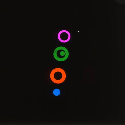 Glass slide for psychological testing