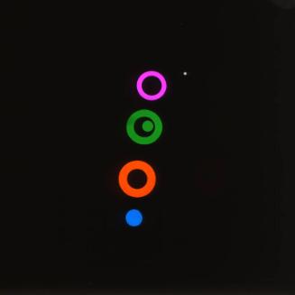 Glass slide for psychological testing