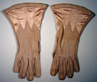 Beige Gauntlet Gloves