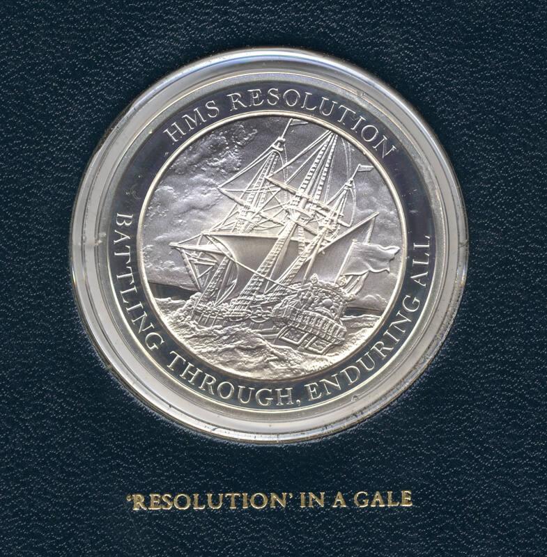 Mountbatten Medallic History of Great Britain and the Sea Medal:'Resolution' in a Gale