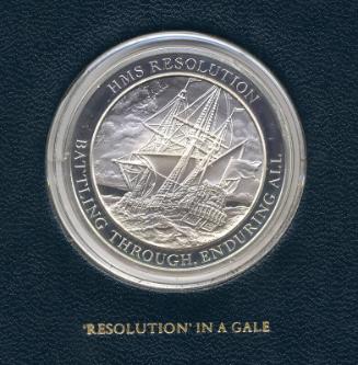 Mountbatten Medallic History of Great Britain and the Sea Medal:'Resolution' in a Gale
