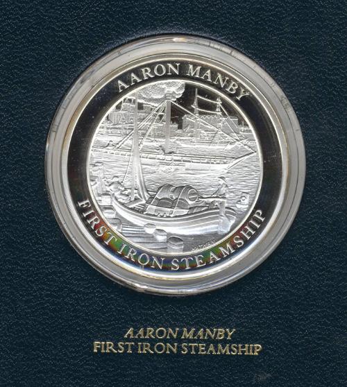 Mountbatten Medallic History of Great Britain and the Sea Medal: Aaron Manby First Iron Streams…