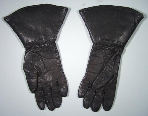 Black Leather Gloves