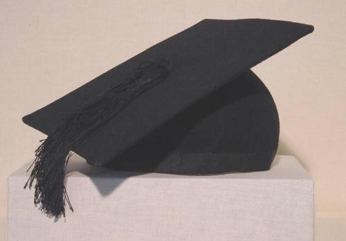 Gents black wool mortar board