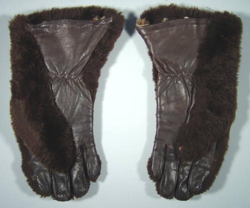 Fur And Leather Gloves