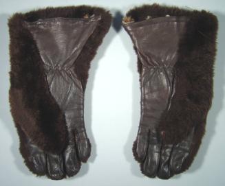 Fur And Leather Gloves