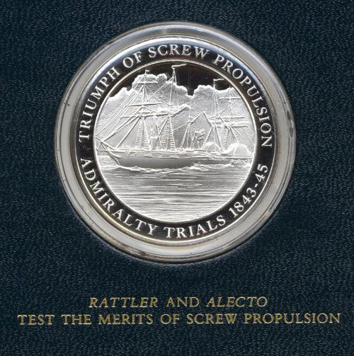 Mountbatten Medallic History of Great Britain and the Sea Medal: Rattler and Alecto Test the me…