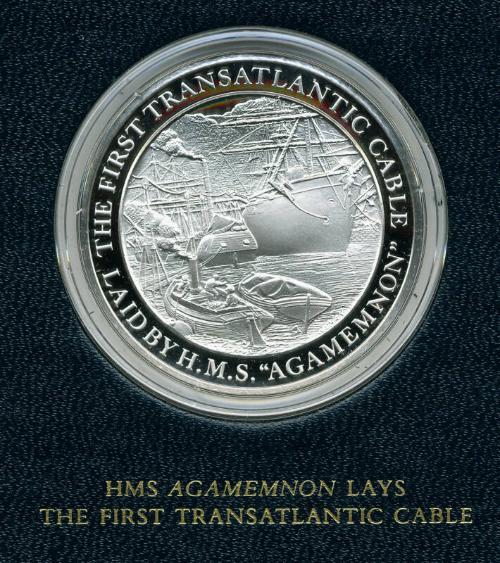 Mountbatten Medallic History of Great Britain and the Sea Medal: HMS Agamemnon Lays the First T…