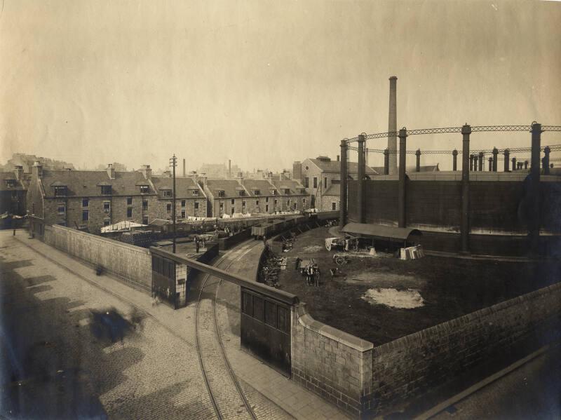 Corporation Gas Works Locomotive City of Aberdeen Entering from Miller Street

