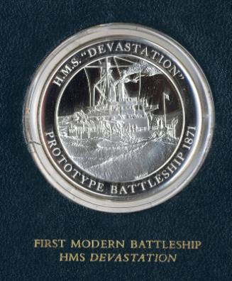 Mountbatten Medallic History of Great Britain and the Sea Medal: First Modern Battleship HMS De…