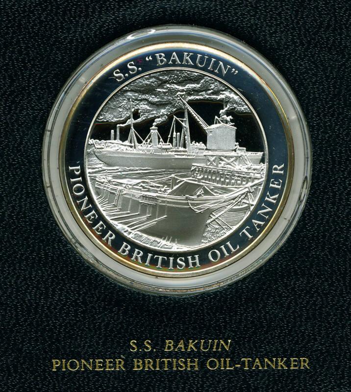 Mountbatten Medallic History of Great Britain and the Sea Medal: S.S. Bakuin Pioneer British Oi…