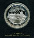 Mountbatten Medallic History of Great Britain and the Sea Medal: S.S. Bakuin Pioneer British Oi…