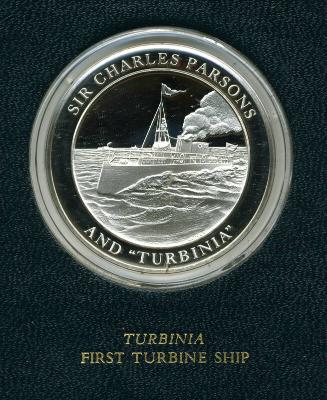 Mountbatten Medallic History of Great Britain and the Sea Medal: Turbinia First Turbine Ship