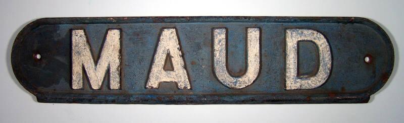 Maud Station Sign