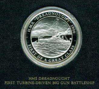 Mountbatten Medallic History of Great Britain and the Sea Medal: HMS Dreadnought First Turbine-…