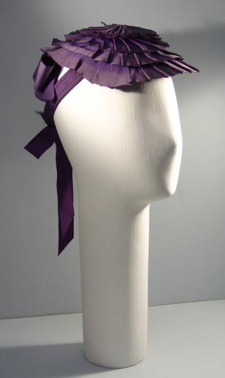 Round Purple Victorian Bonnet