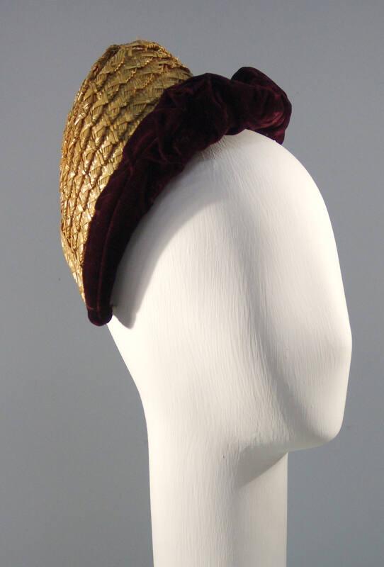 Straw and Velvet Cap