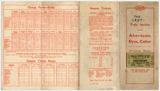 Timetable: Last LNER Train To Dyce And Culter