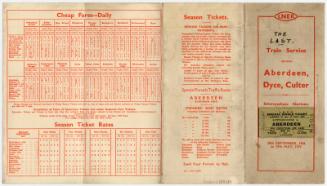 Timetable: Last LNER Train To Dyce And Culter