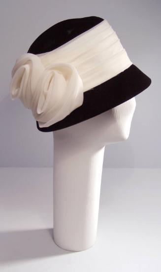 Black And White Felt Hat