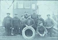 Black and White Photograph showing the Crew of the Aberdeen Registered Fishing Vessel 'Britanni…