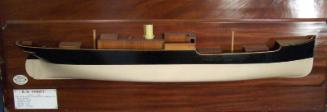Half Model Of Collier 'thrift' In Wooden Case. Belonged To Northern Co-Operative Society