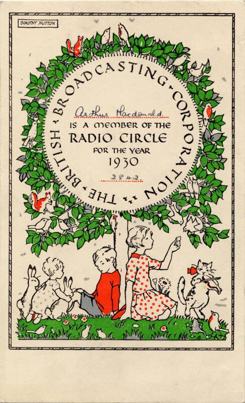 BBC Radio Circle Membership Card