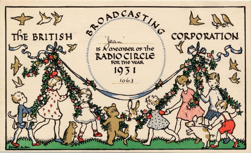 BBC Radio Circle Membership Card