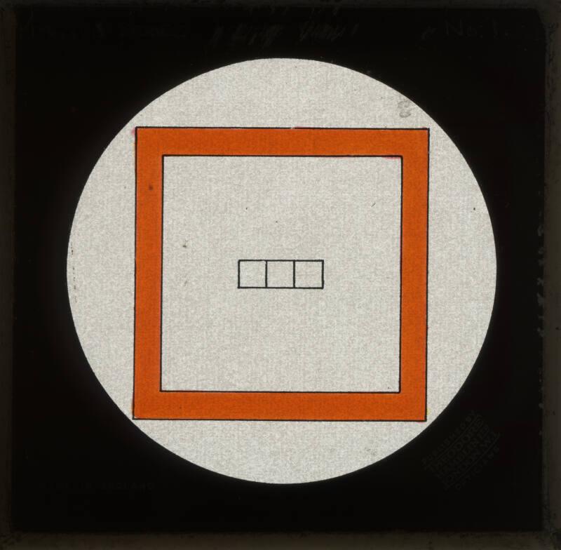 Glass slide for psychological testing