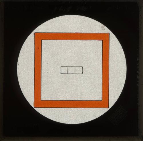 Glass slide for psychological testing